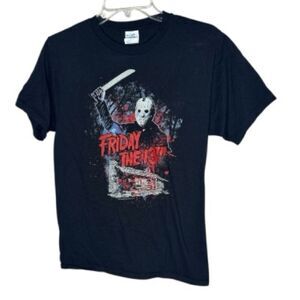 Port And Company Friday the 13th Graphic T-Shirt. Size Small.